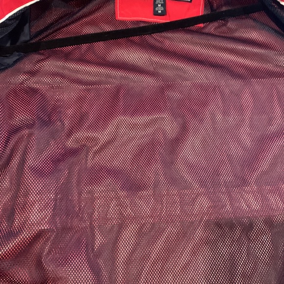 Tommy Hilfiger red hooded, long sleeved, full length zipper jacket medium. - Picture 8 of 9